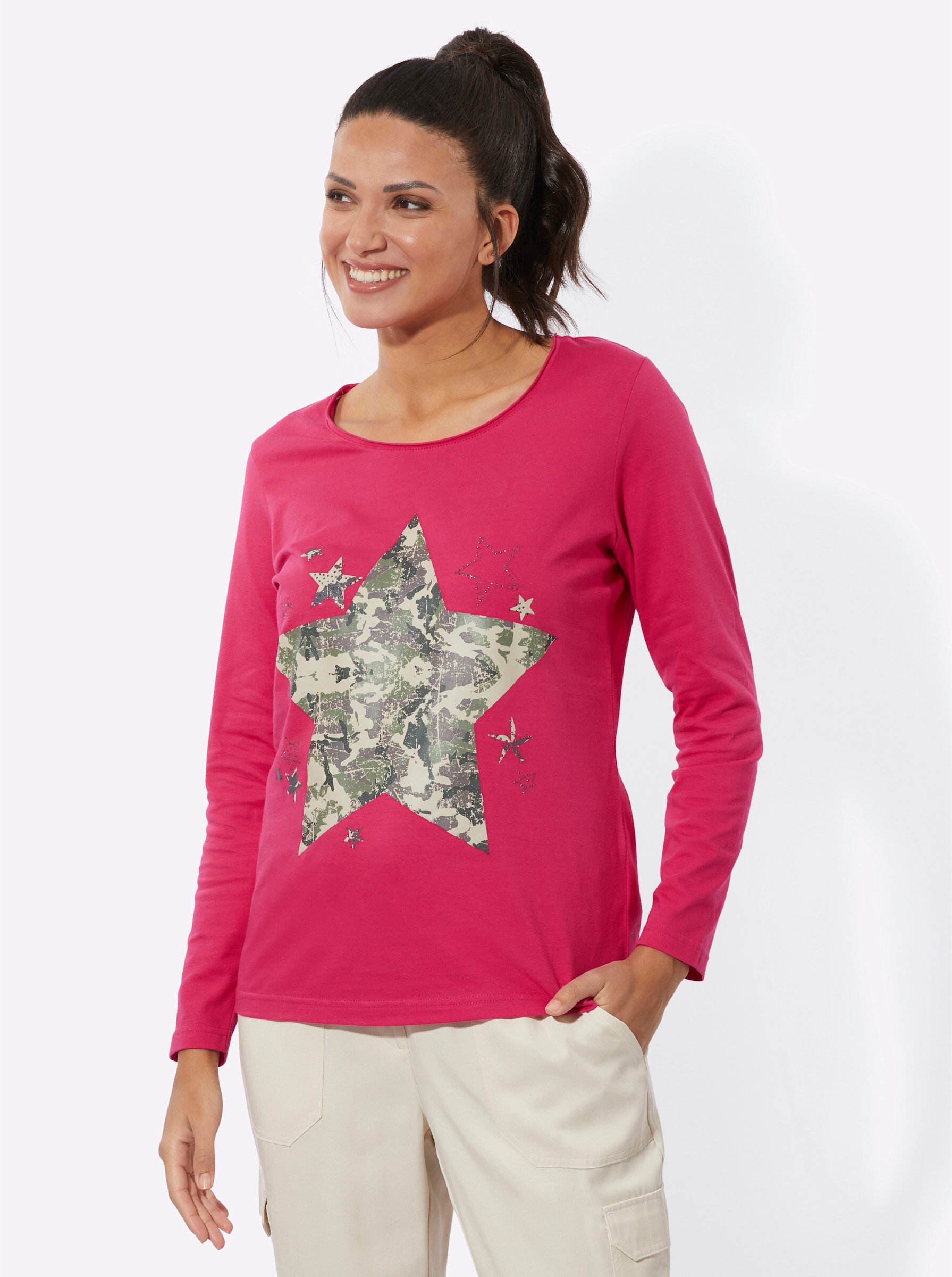 T-Shirt Langarm-Shirt Langarm