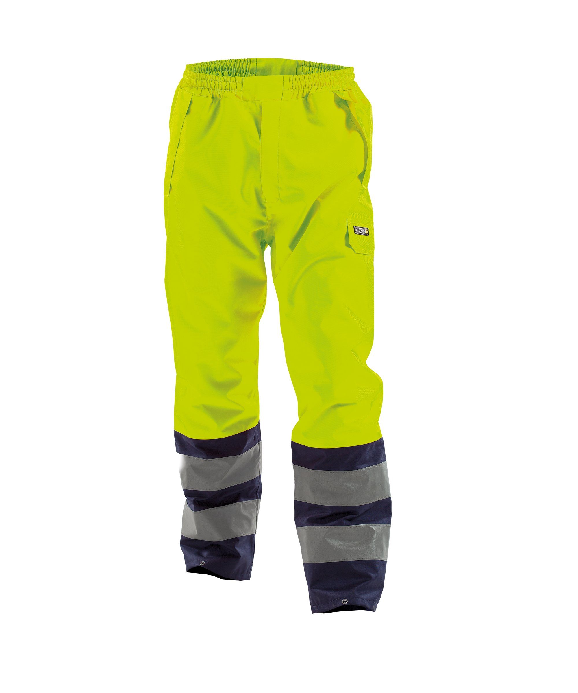 neongelb/dunkelblau Dassy Regenhose (1-tlg) Warnschutz-Regenhose Sola