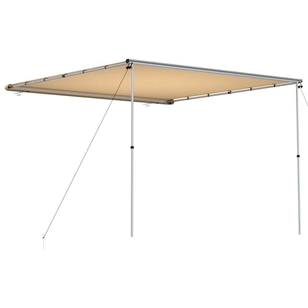 vidaXL Kuppelzelt Wohnwagen-Markise 3x3x2,15 m m Beige, (1 tlg)