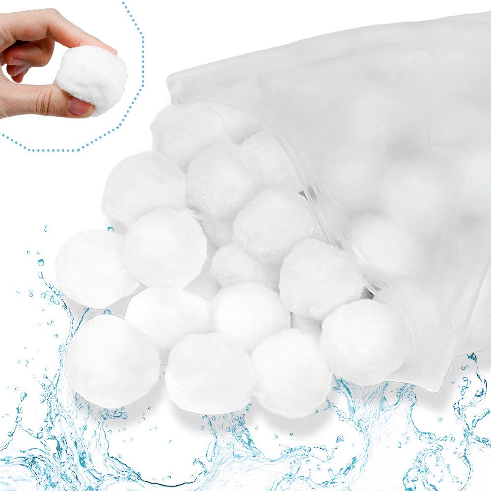 FIVMEN Filterbälle Pool Filter Balls für Sandfilteranlage Filtermaterial Polysphere, (1-St), Poolfilter ersetzen 25 kg Filtersand für Pool Sandfilter