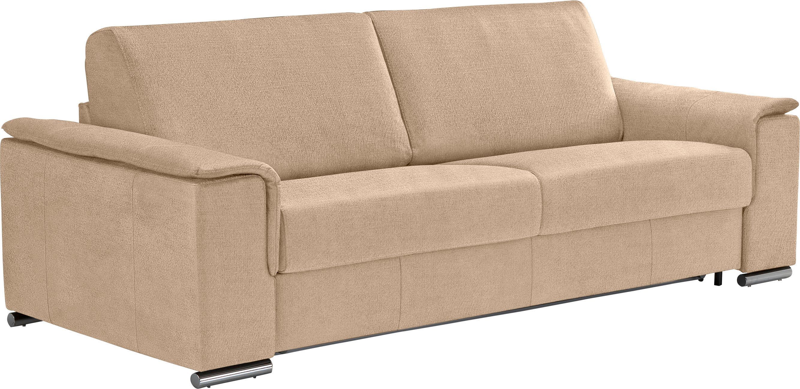 Egoitaliano Schlafsofa Cecilia, modern & elegant, erstklassiger Sitzkomfort, Dauerschläfer, inkl. Matratze und hochwertigem Metallbettrahmen, toller Schlafkomfort