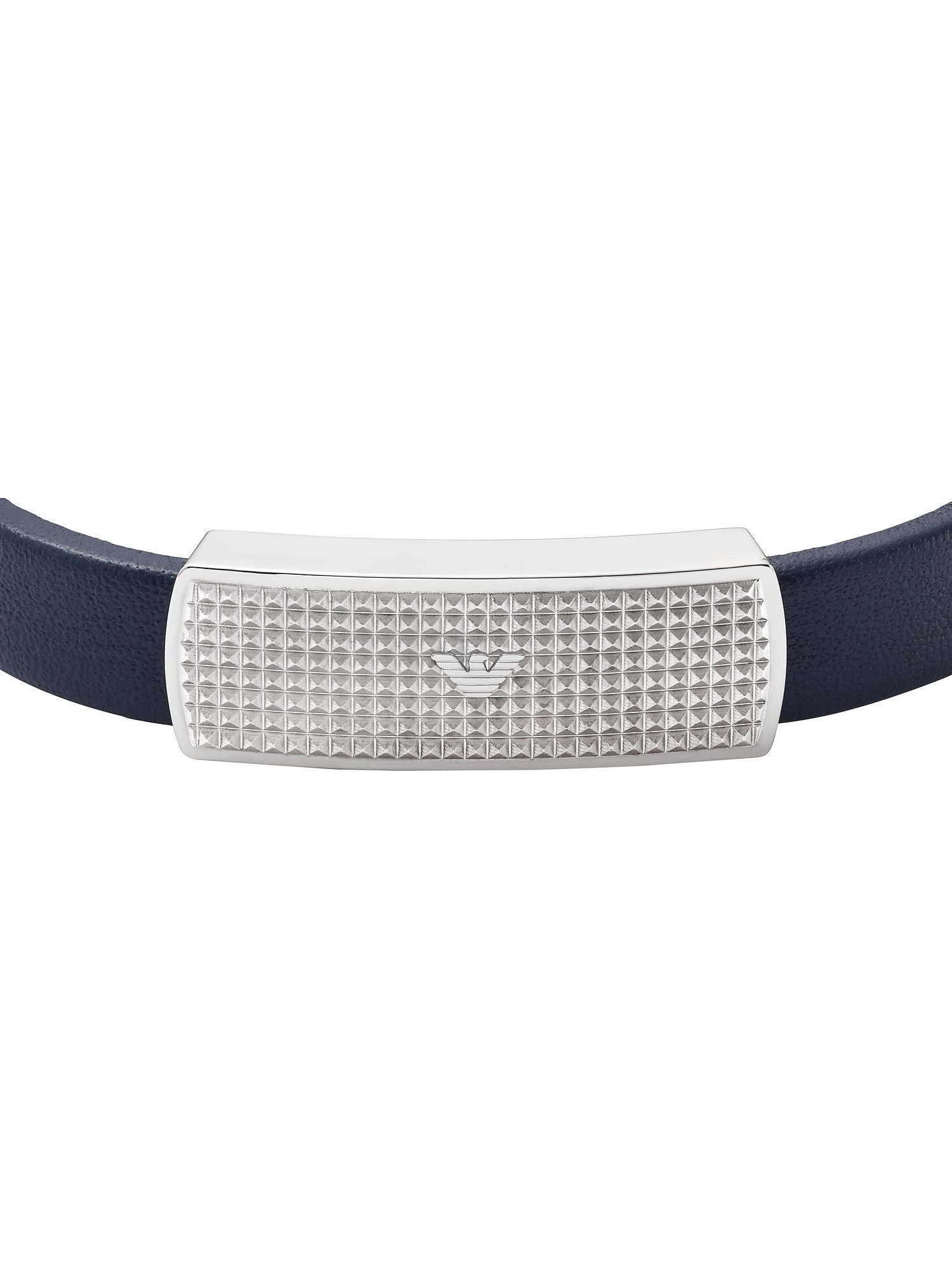 Emporio Armani Armband Emporio Armani Herren-Armband Leder, Edelstahl