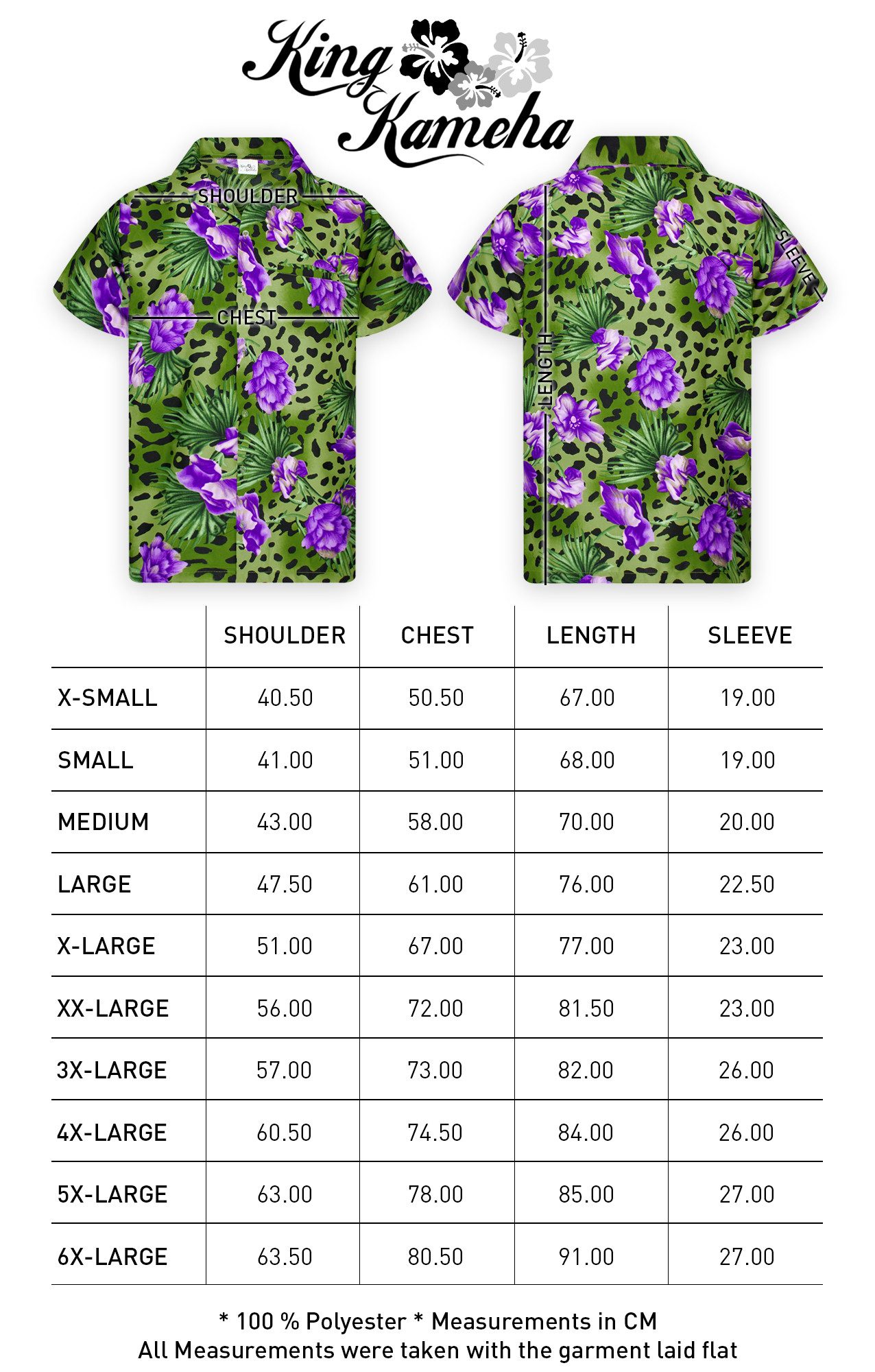 King Kameha Hawaiihemd Leopard Flowers Funky Hawaii-Hemd Herren Kurzarm Front-Tasche Unisex