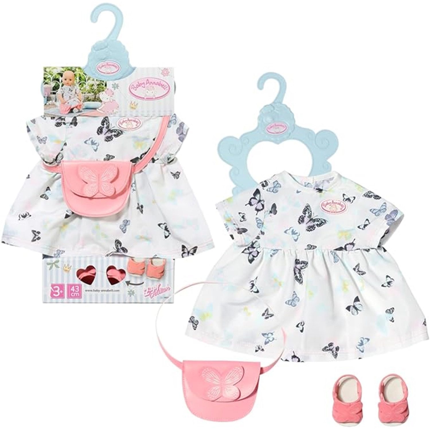 Zapf Creation® Puppenkleidung 706701 Baby Annabell Kleid Set 43cm günstig online kaufen
