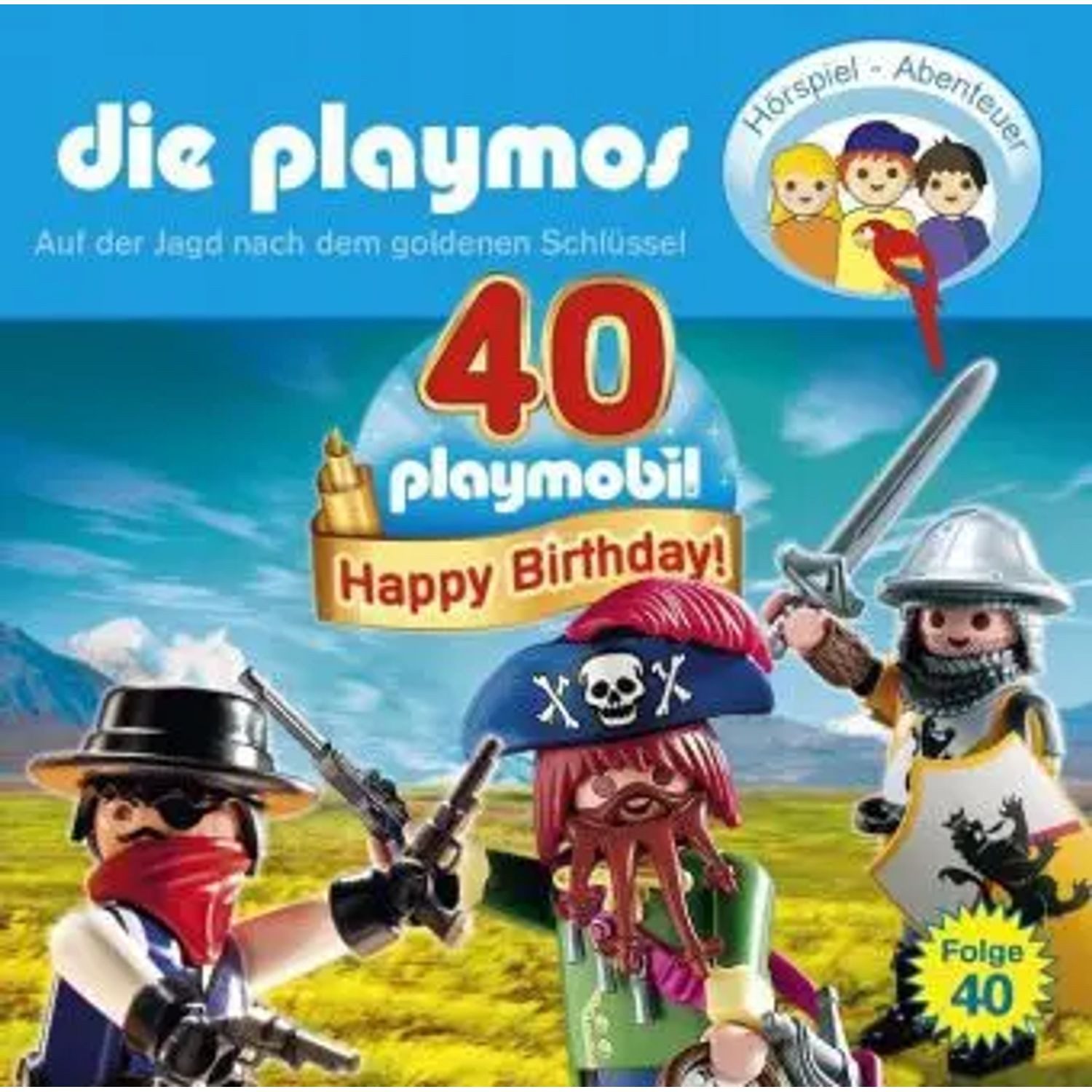 Hörspiel Die Playmos - Auf der Jagd nach dem goldenen Schlüssel,1 Audio-CD
