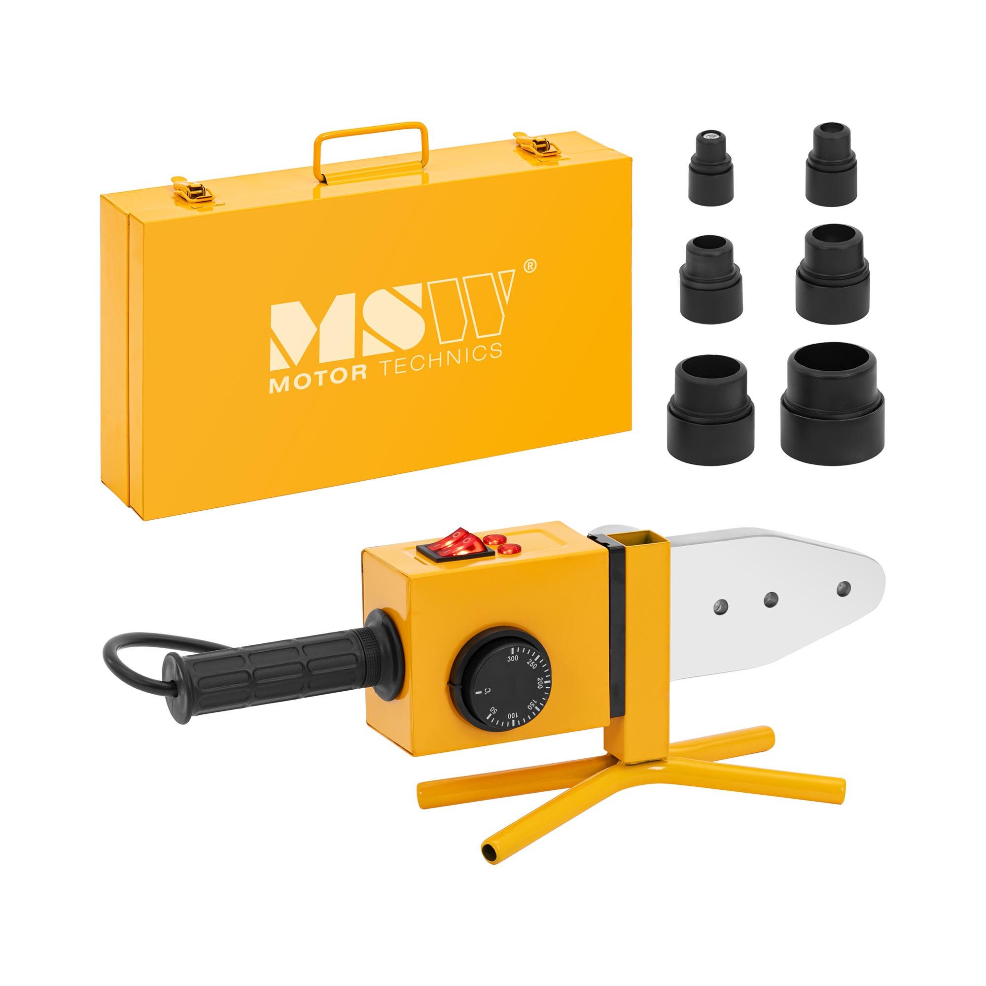 Elektroschweißgerät Muffenschweißgerät 800/1750 W 6 Heizdorne 20 - 63 mm bis 300 °C