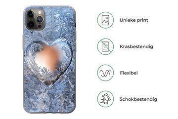 MuchoWow Handyhülle Herz - Eiscreme - Winter, Handyhülle Apple iPhone 13 Pro Max, Smartphone-Bumper, Print, Handy