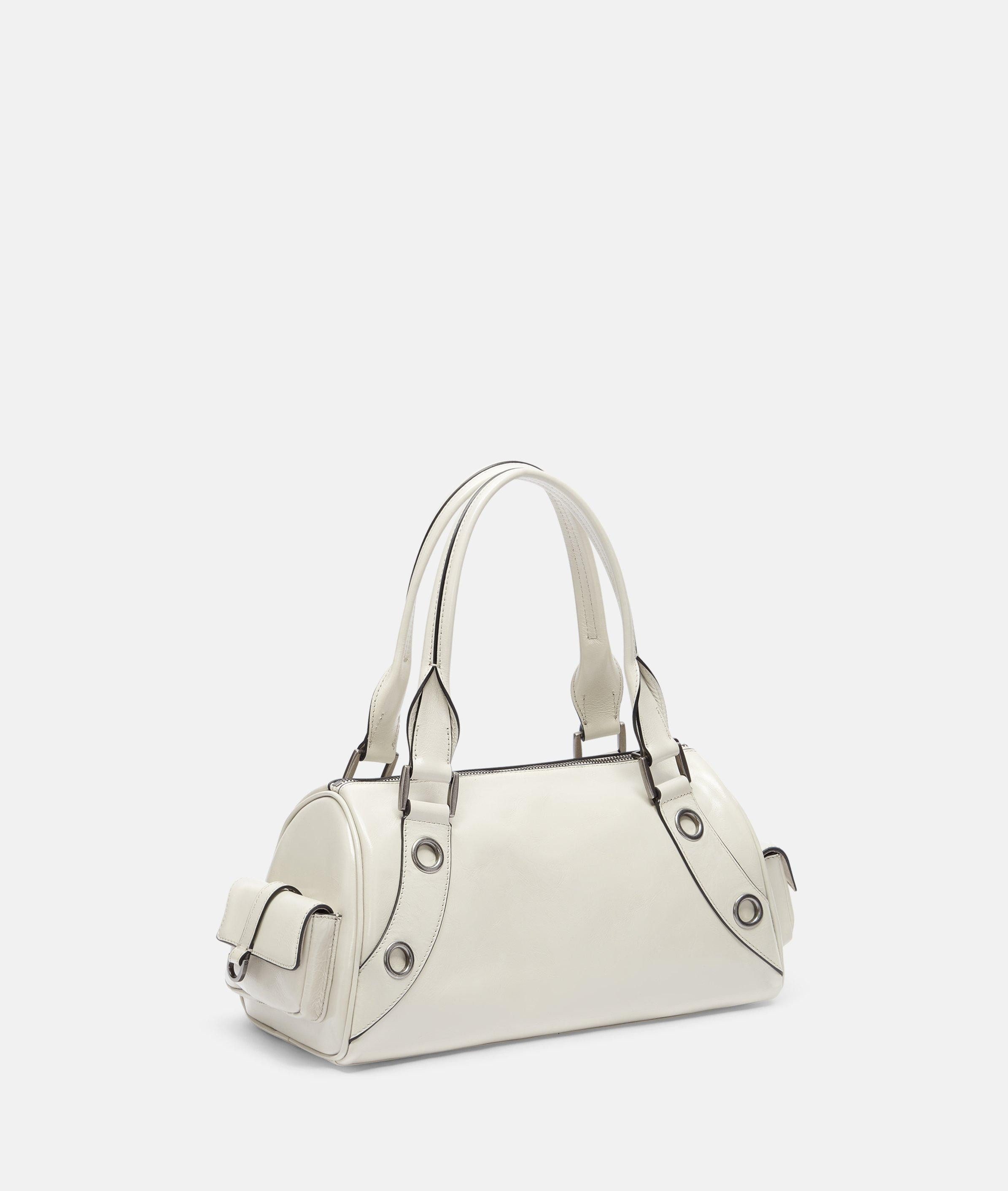 Liebeskind Berlin Handtasche Satchel, Mittelgroße Tasche aus Leder mit glos günstig online kaufen