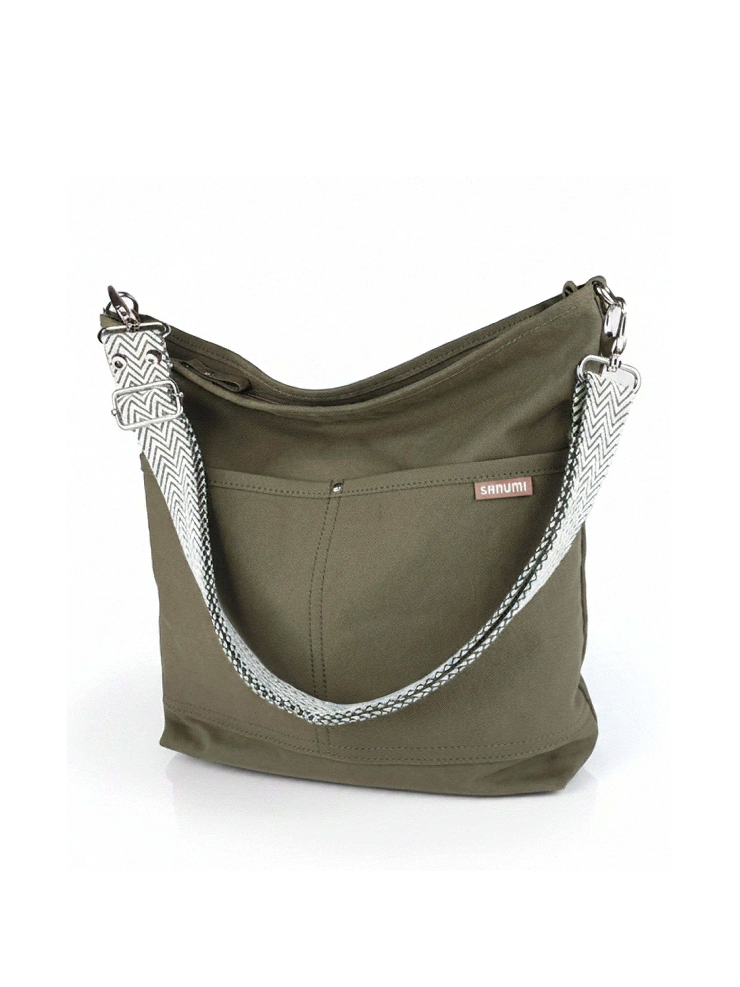 sanumi Umhängetasche Canvas Hobobag