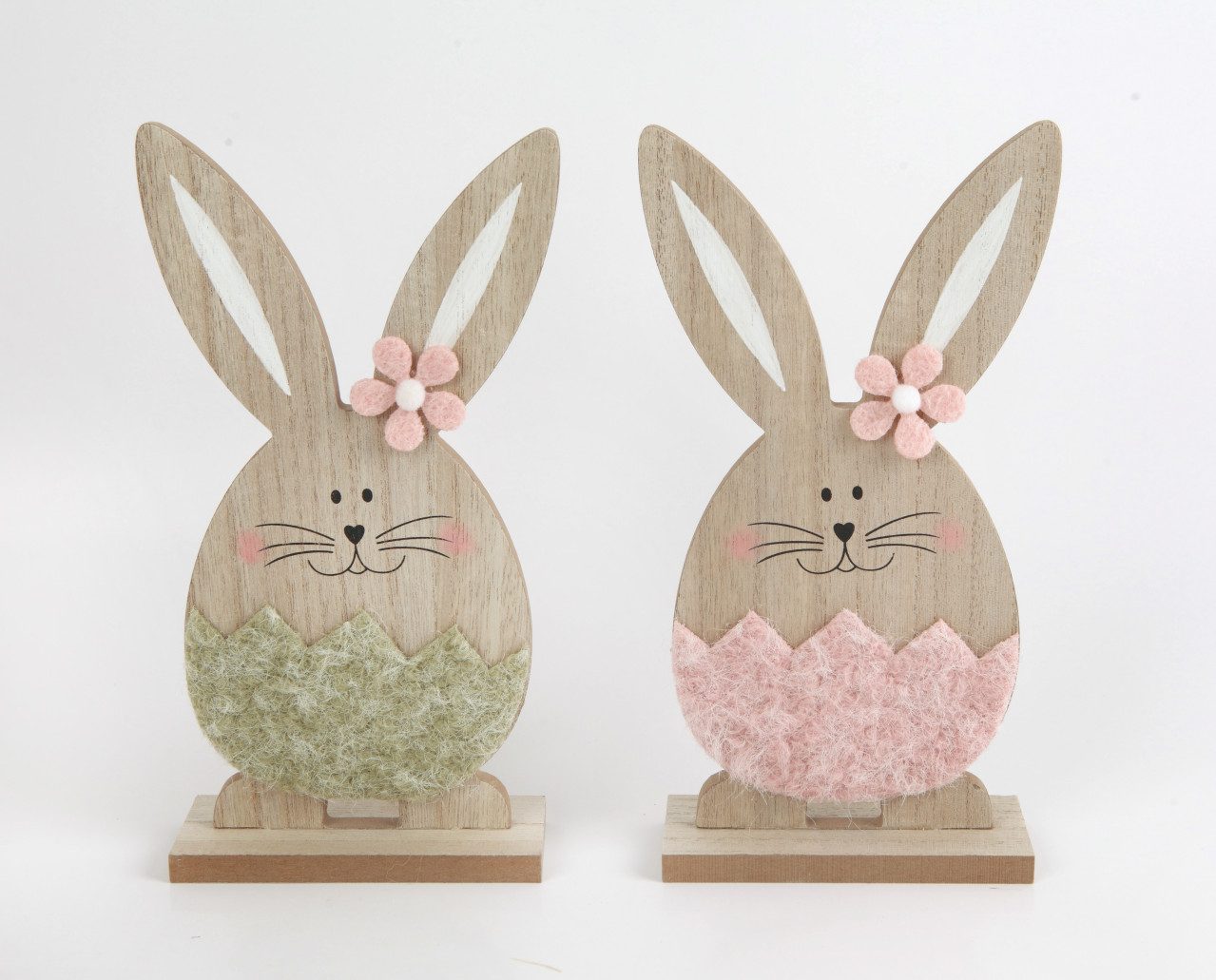 Trend Line Osterfigur TrendLine Aufsteller Holz Hasen 23 x 5 x 12 cm
