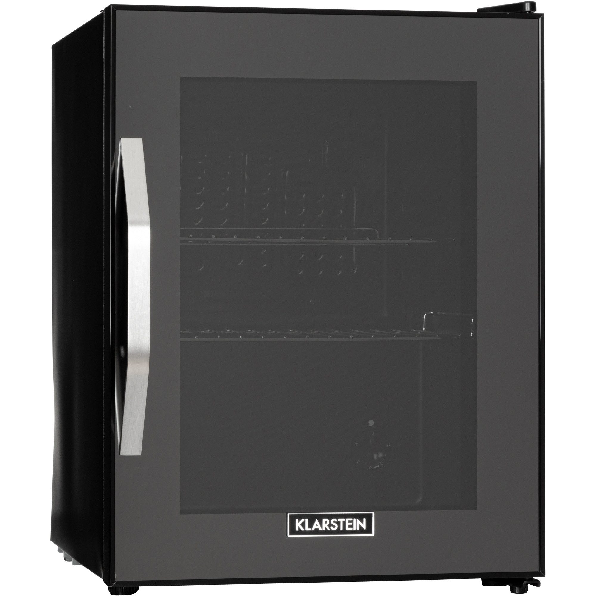 Klarstein Getränkekühlschrank Beersafe M Onyx Getränkekühlschrank 33 L Glastür schwarz 10034847, 55 cm hoch, 40.2 cm breit, Mini Kühlschrank ohne Gefrierfach kl – Bild 2 von 5