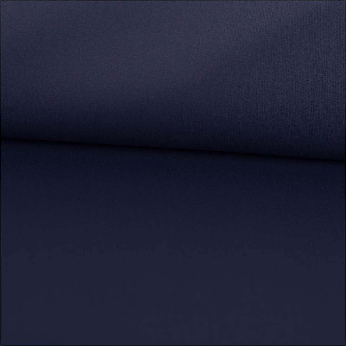 SCHÖNER LEBEN. Stoff Gardinenstoff Meterware Verdunkelungsstoff Blackout dunkelblau 1,50m