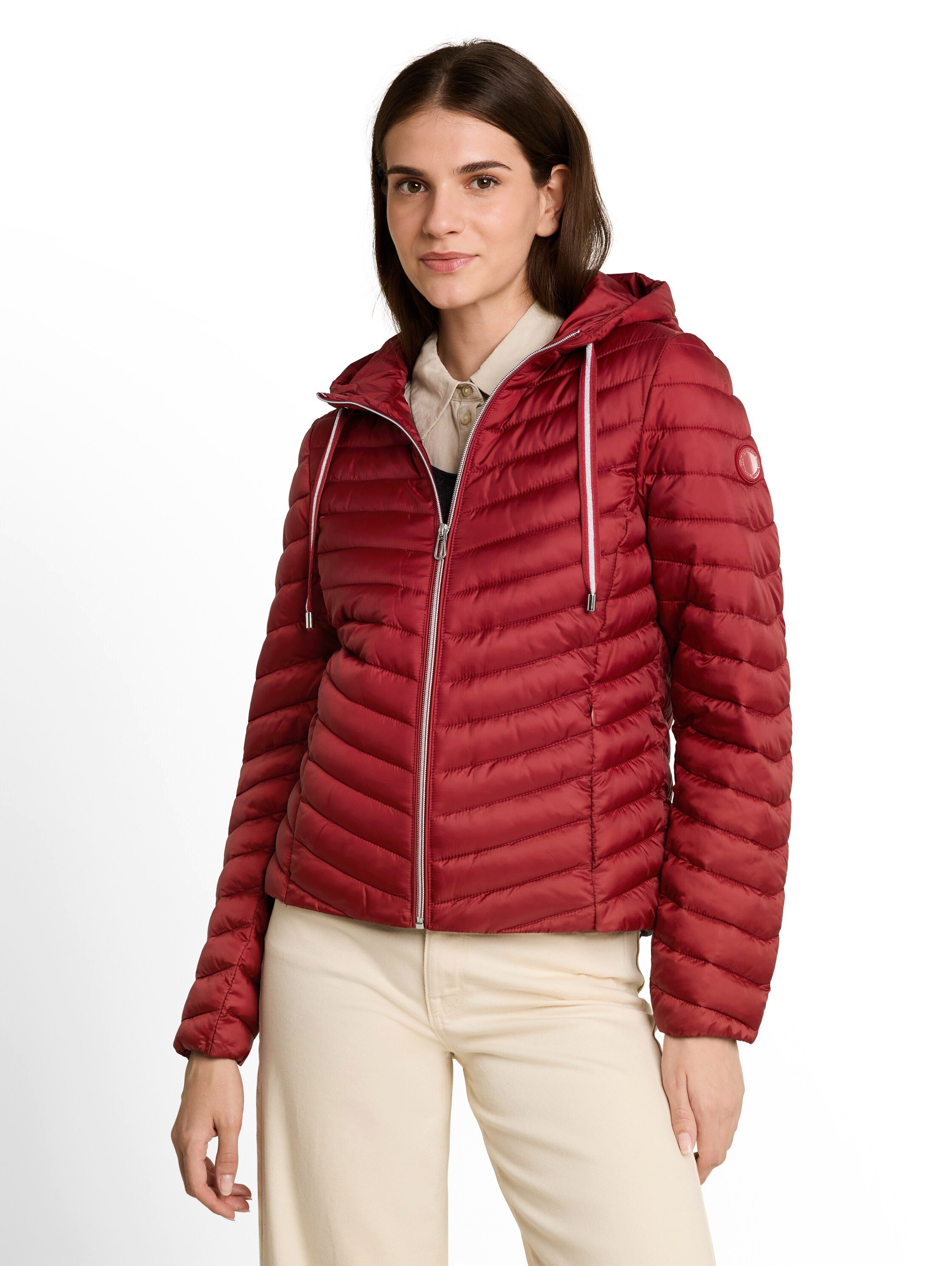 TOM TAILOR Steppjacke mit Reißverschluss und Kapuze