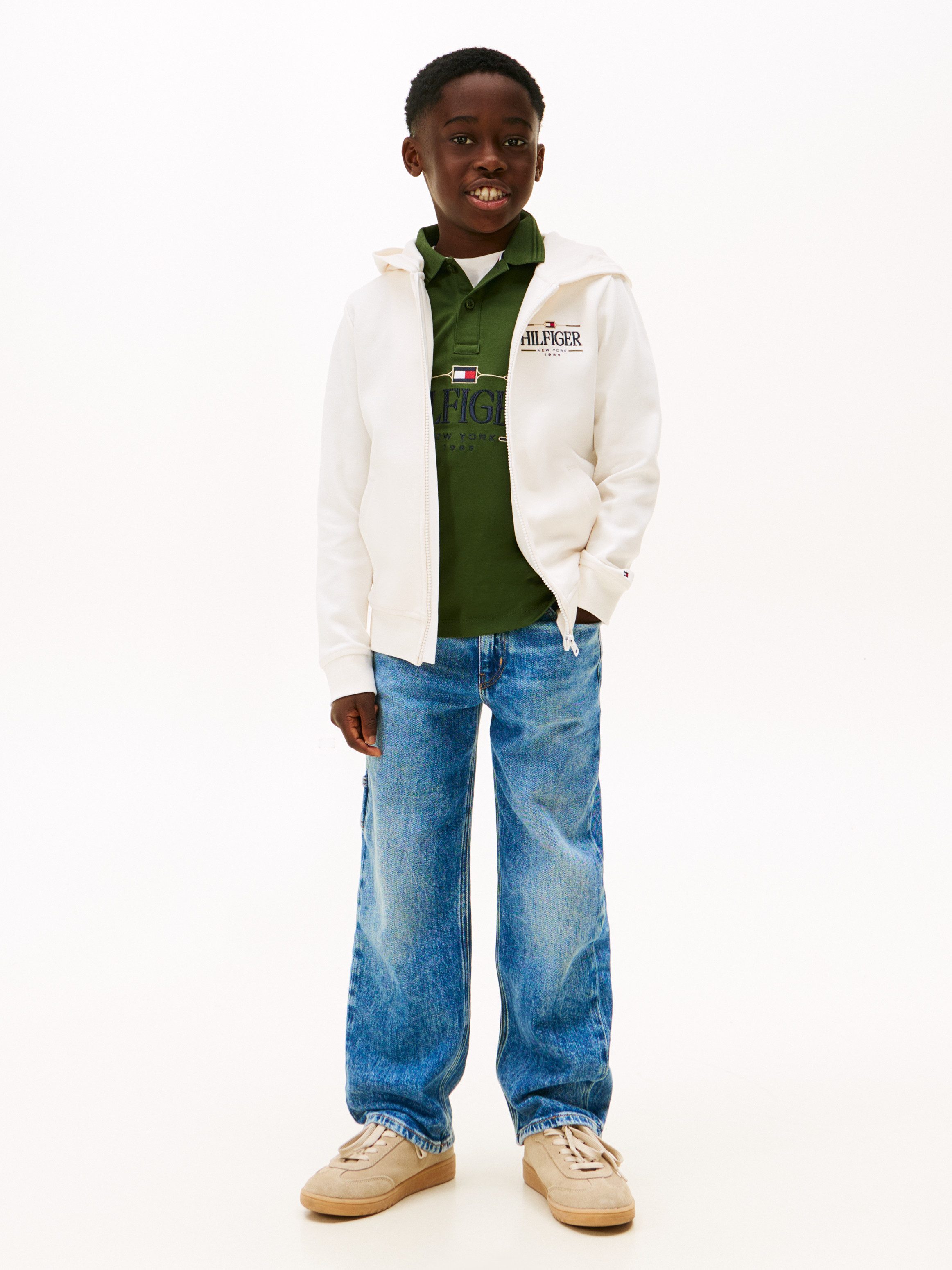 Tommy Hilfiger Sweatjacke Regular fit, für Kinder bis 16 Jahre