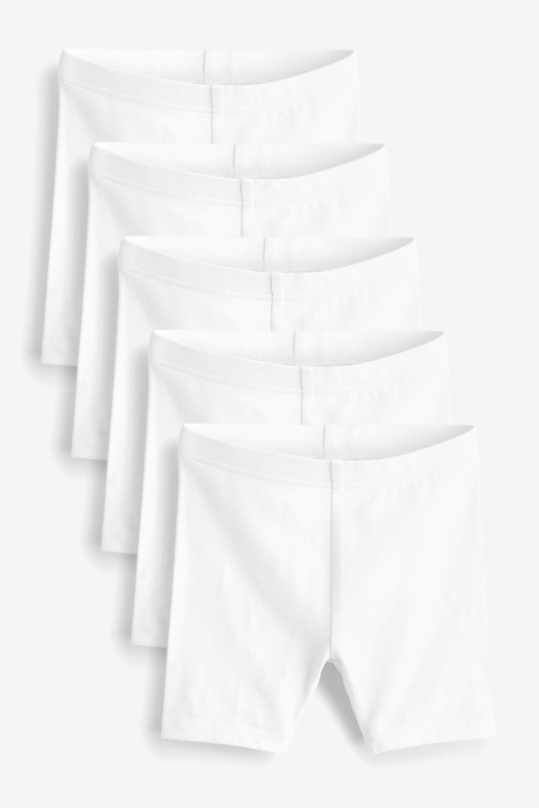 Fahrrad-Shorts, 5er-Pack White Sweatshorts (5-tlg) Next