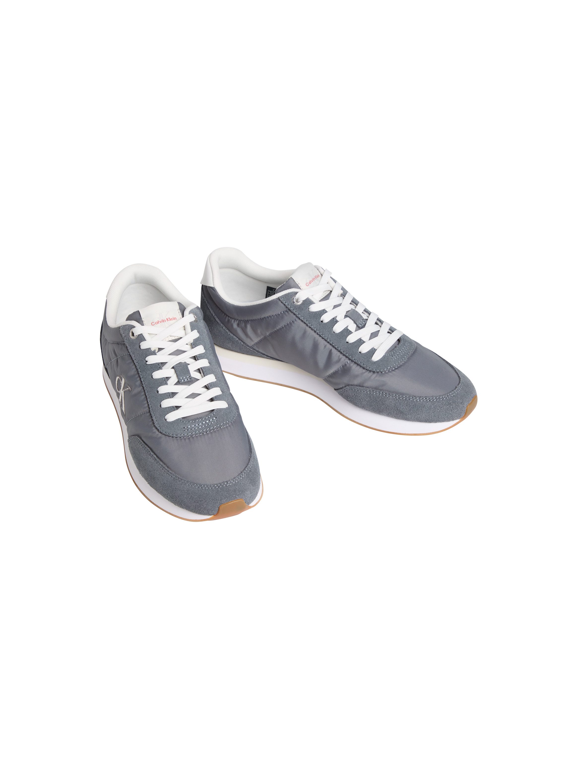 Calvin Klein Jeans RETRO RUNNER ESS MIX MAT Sneaker Freizeitschuh, Halbschuh, Schnürschuh mit Logo-Emblem
