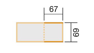 weka Hochbeet Ergänzungssatz zum Hochbeet Modular, Beige