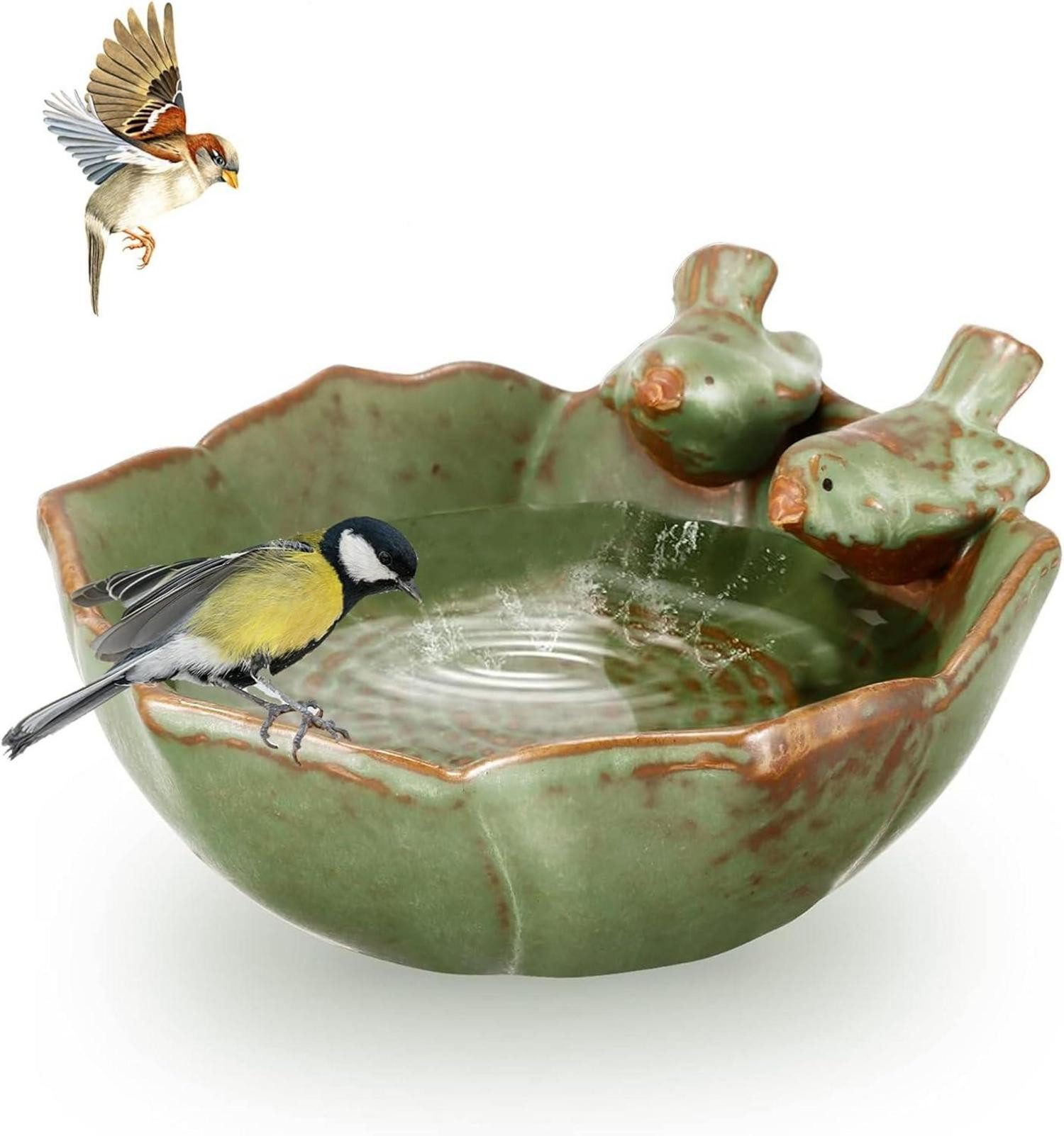 LuxusKollektion Vogelhaus Vogelfutterspender Retro-Finish Vogeltränke Garte günstig online kaufen