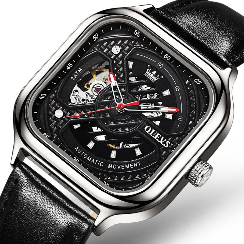 OLEVS Automatikuhr Multifunktionsuhr Armbanduhr Chronograph Herrenuhr, günstig online kaufen