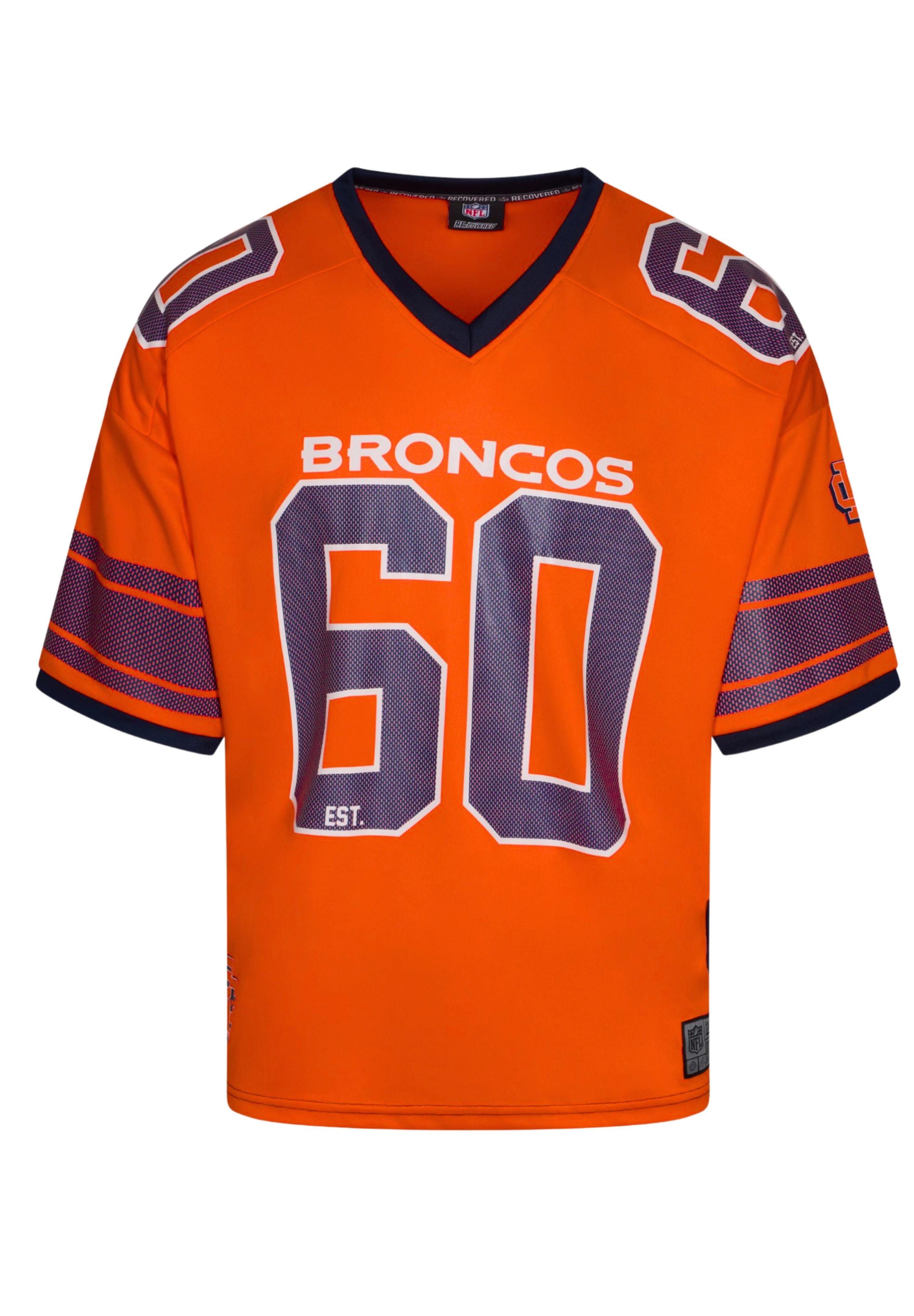 Recovered T-Shirt Denver Broncos NFL Mesh Oversized Top Jersey Trikot Orang günstig online kaufen