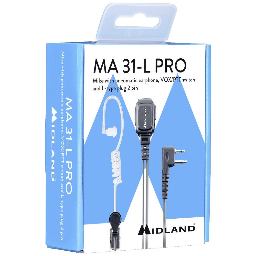 Midland Funkgerät Midland Headset/Sprechgarnitur MA 31-L Pro Security Headset C1497