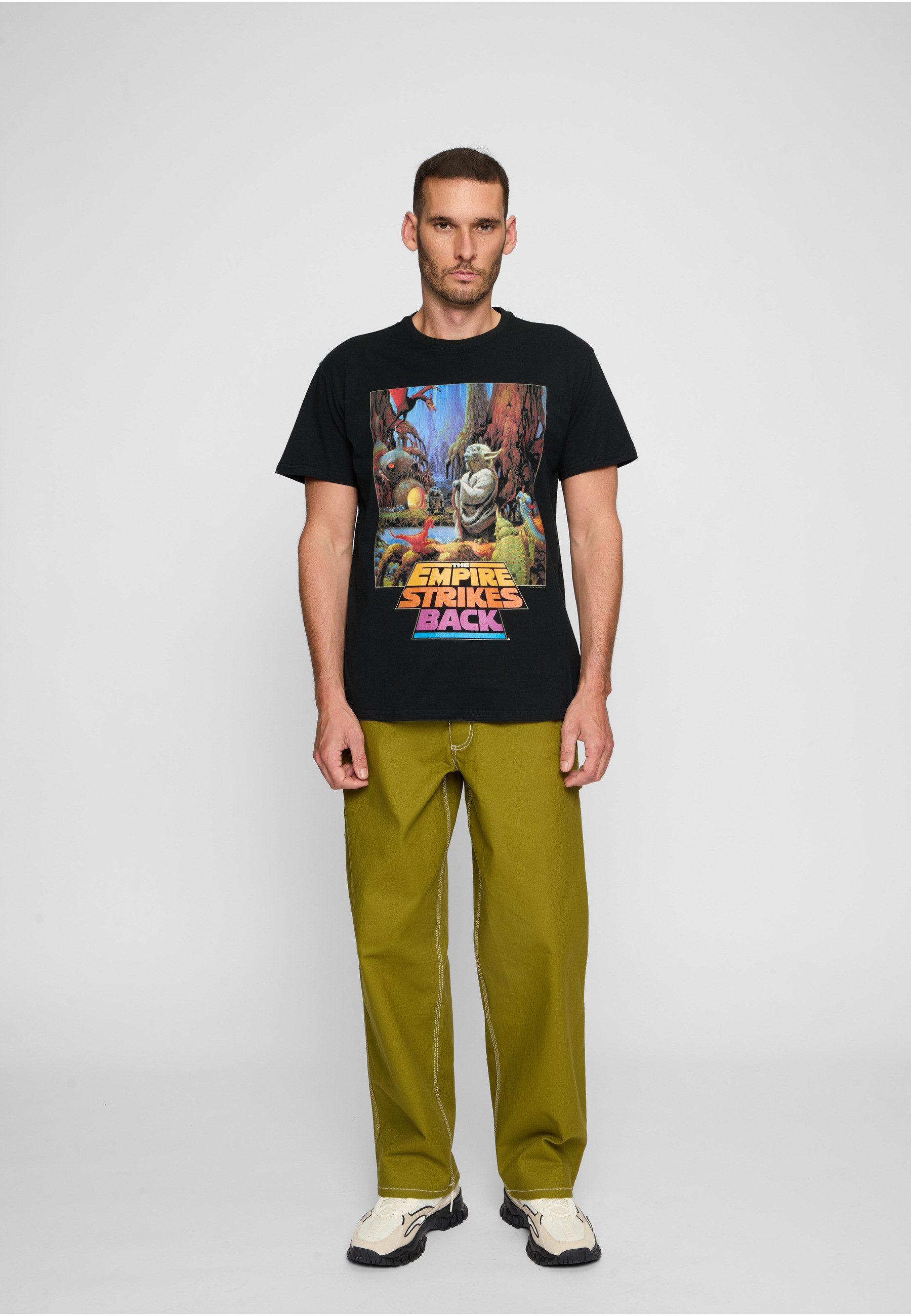 Merchcode T-Shirt Merchcode Herren Star Wars Yoda Poster Tee (1-tlg)