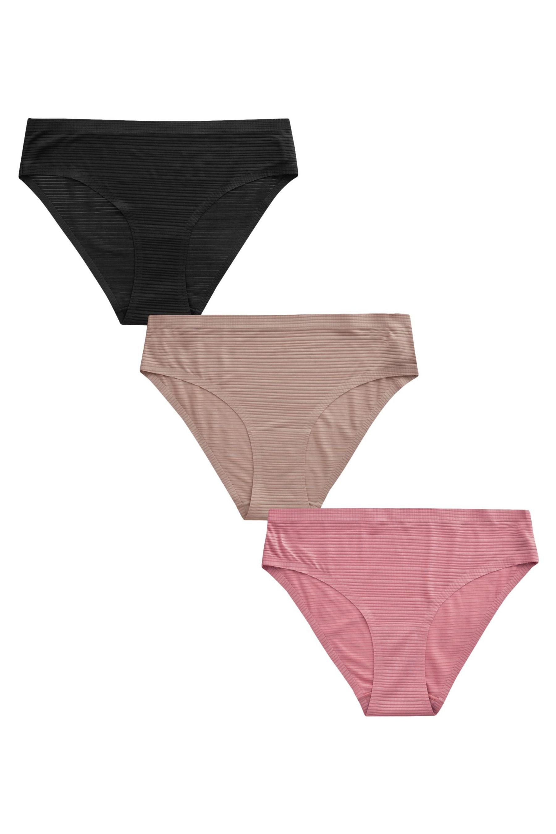 Brasilslip Nahtlose, gestreifte Slips im 3er-Pack, Brazilian