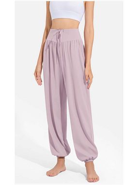 KIKI Loungehose Damen Yoga-Sweatpants mit Taschen Haremshose Comfy Lounge Pants
