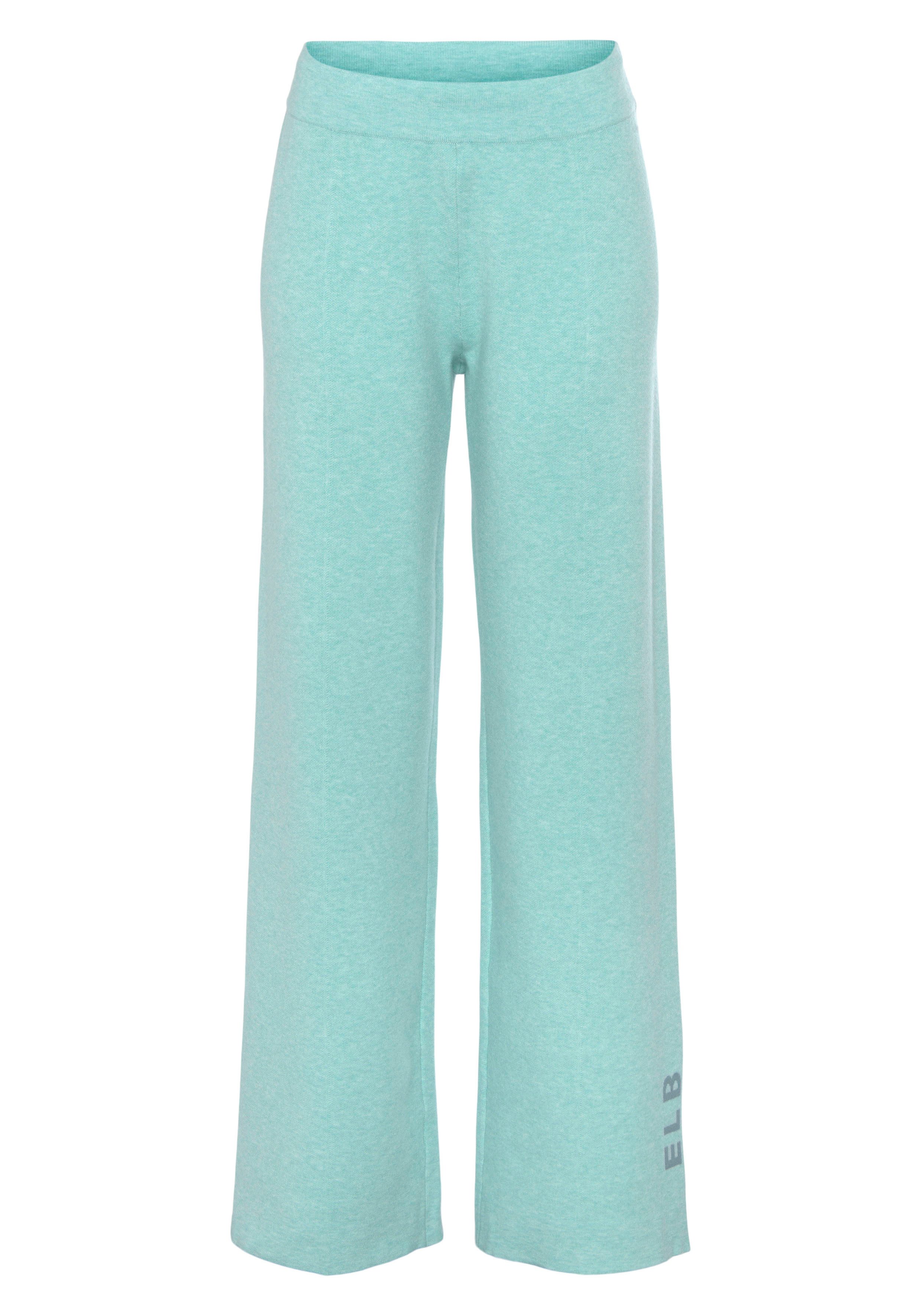 Elbsand Strickhose mit weitem Bein und eingestricktem Logo, Loungewear. € 59,99