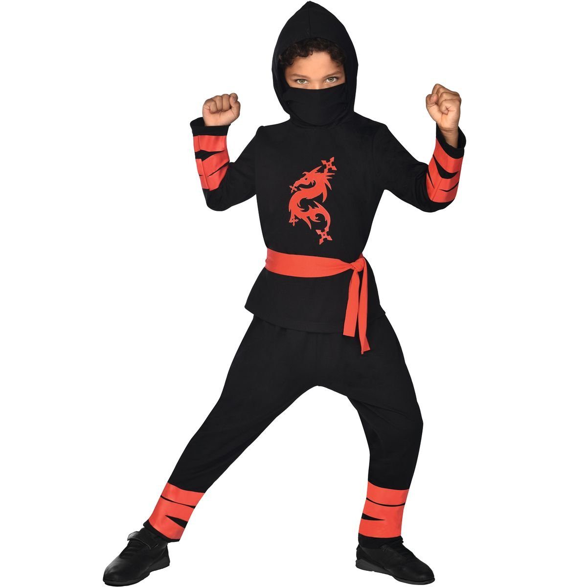 Kostüm Roter Ninja Drache für Kinder