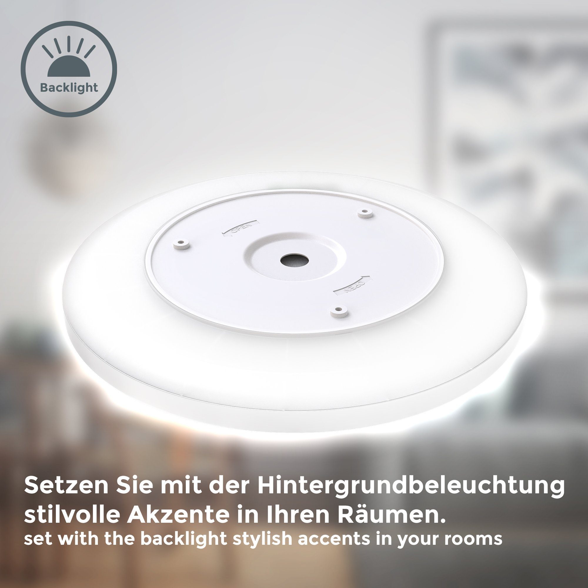 B.K.Licht Panel, LED fest integriert, Neutralweiß, Deckenleuchte, dimmbar, günstig online kaufen