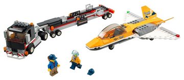 LEGO® Konstruktionsspielsteine LEGO® City - Flugshow-Jet-Transporter, (Set, 281 St)