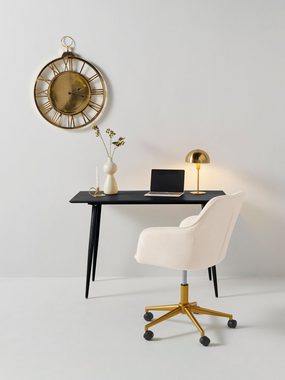 Leonique Schreibtisch Eadwine, Tischplatte aus MDF mit Folie, Gestell aus Metall, Höhe 76 cm