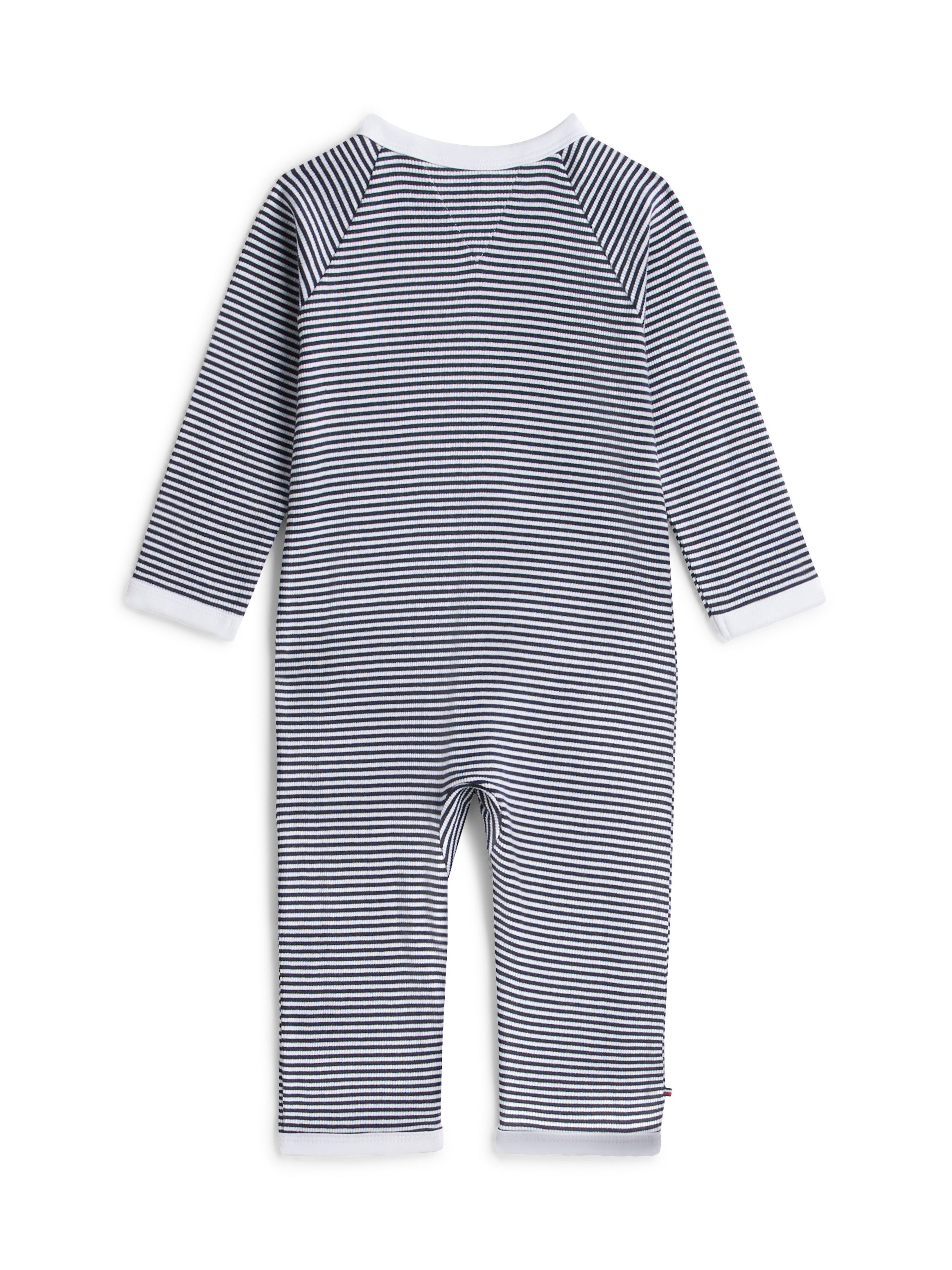 Tommy Hilfiger Strampler RIB COVERALL Regular fit mit V-Ausschnitt für Babys