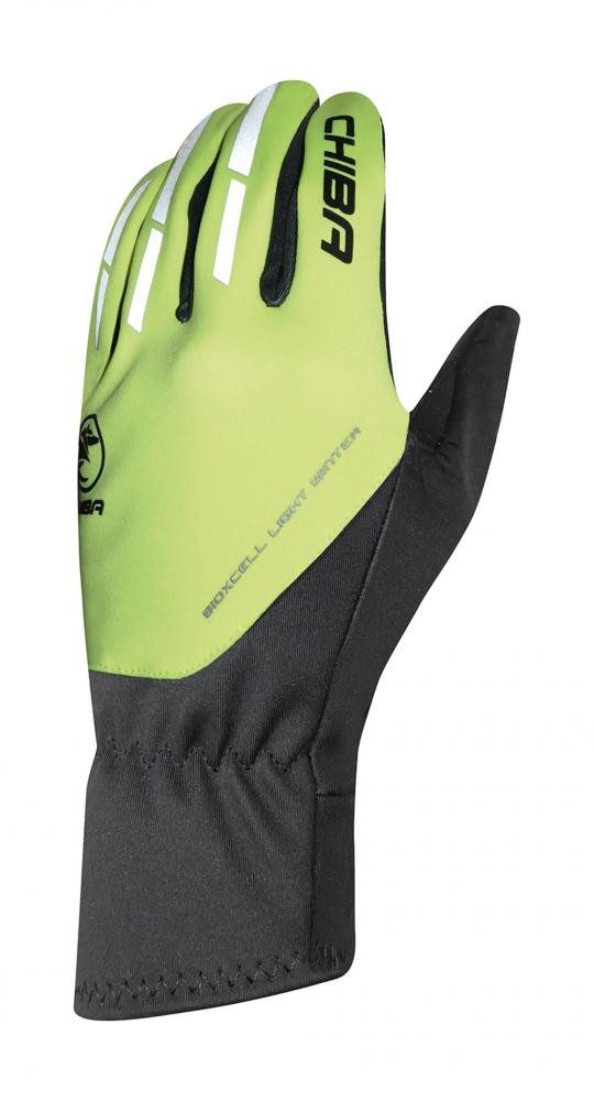 Fahrradhandschuhe CHIBA BioXCell Light Winter - Radhandschuhe neongelb XS, winddicht & g