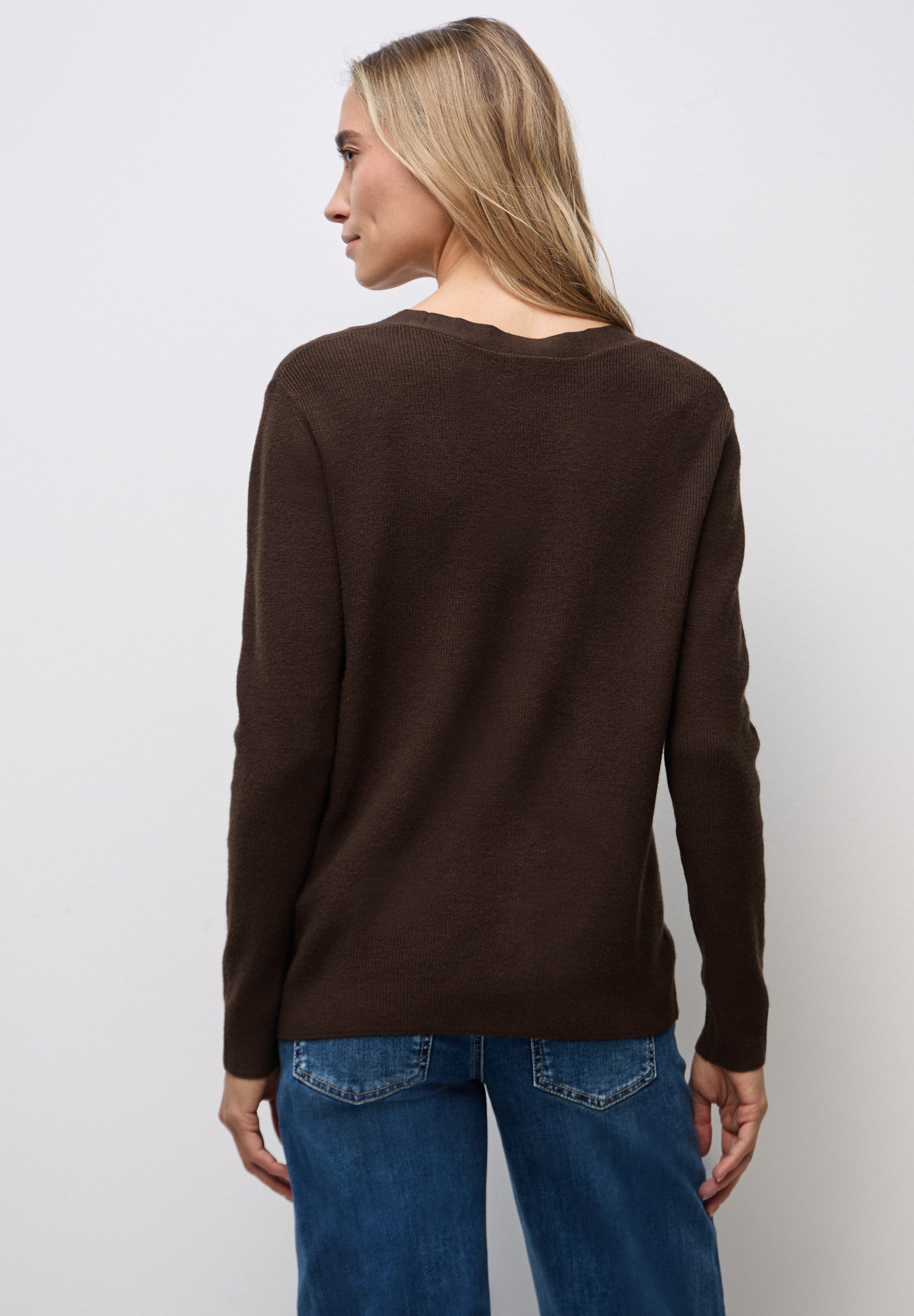 STREET ONE Strickpullover aus softem Materialmix