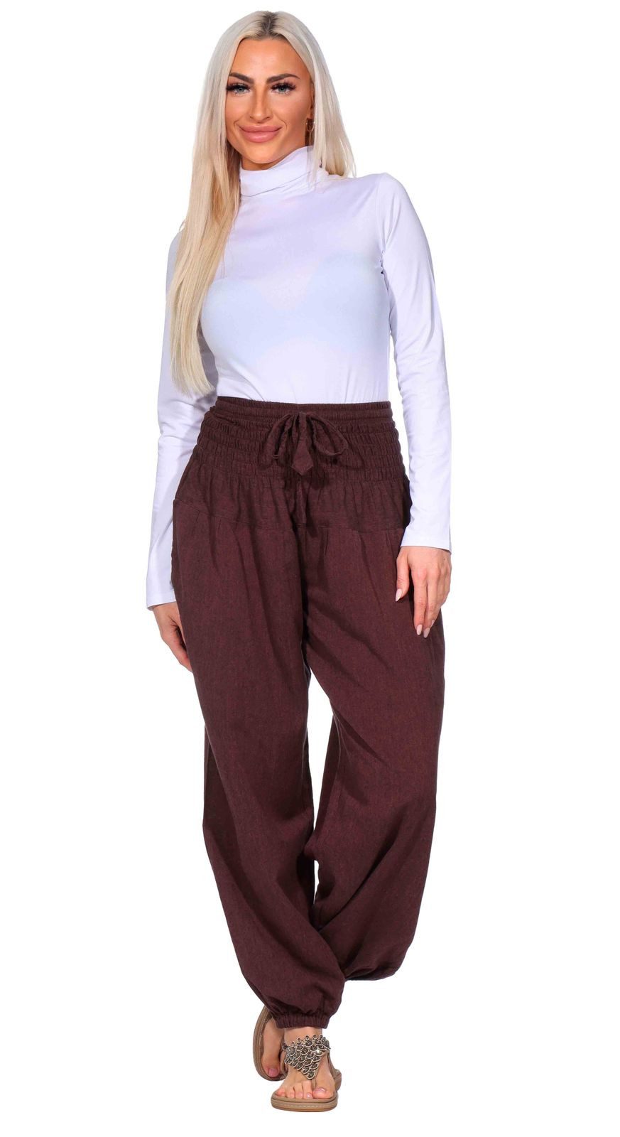 KUNST UND MAGIE Haremshose Kunst&Magie Damen Pluder-/Haremshose Sommerhose günstig online kaufen