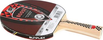 Sunflex Tischtennisschläger 2x Boost + Tischtennishülle + 6x SX+ Bälle, Tischtennis Schläger Set Tischtennisset Table Tennis Bat Racket