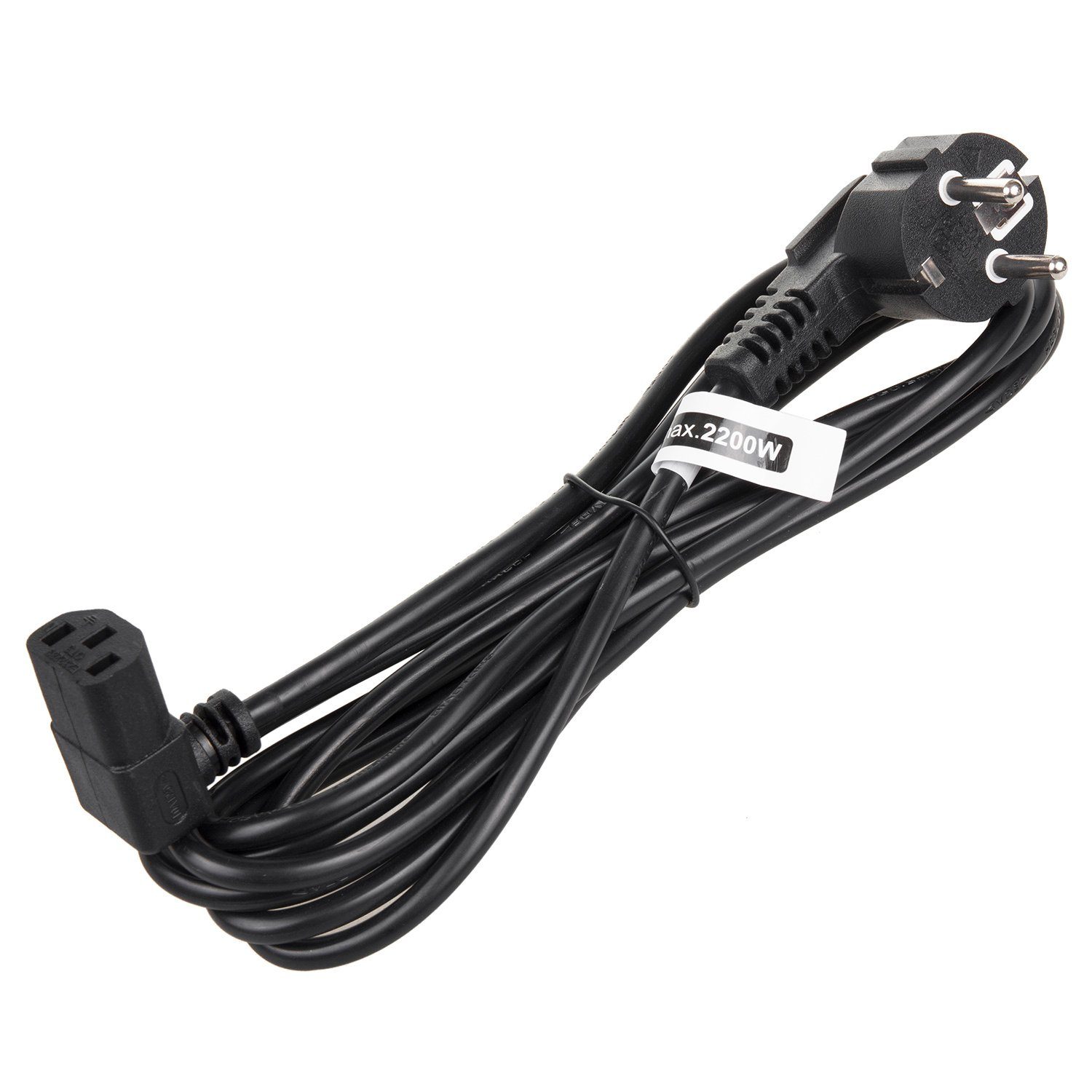 Maclean Kaltgerätekabel für PC, Monitor, Drucker & TV Netzkabel, (150 cm), Kaltgerätekabel Netzkabel 3-Pin Schutzkontakt