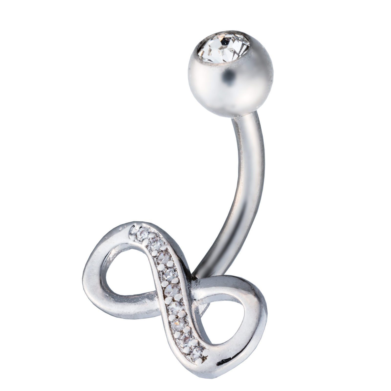 Paletti Bauchnabelpiercing Bauchnabelpiercing infinity Unendlichkeit Chirurgenstahl (1-tlg)