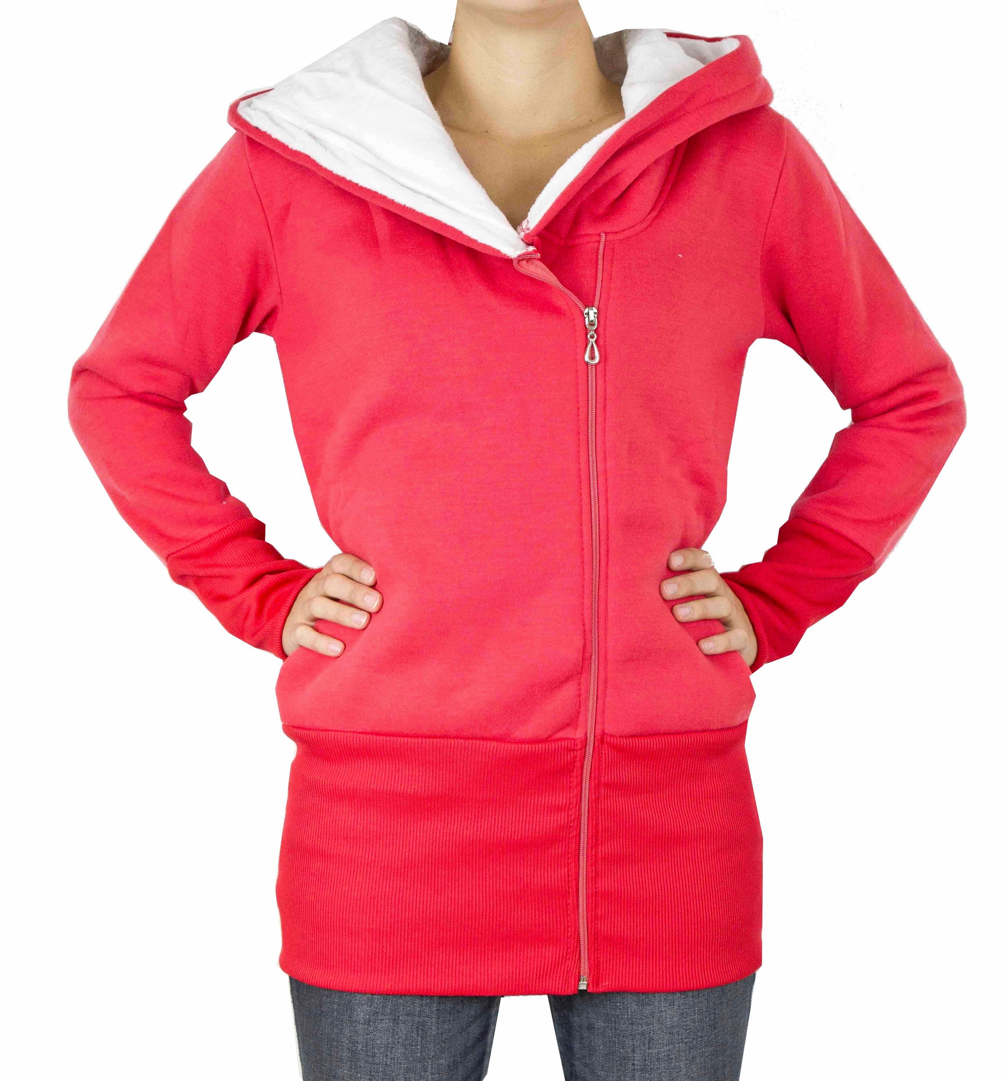AvaMia Kapuzenpullover Damen Hoodie Kapuzenpullover Fleece Fütterung warm Kapuze Пуловеры Frauen Reißverschluss