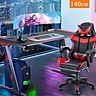 Gamingtisch 140x60x74 cm + Chair