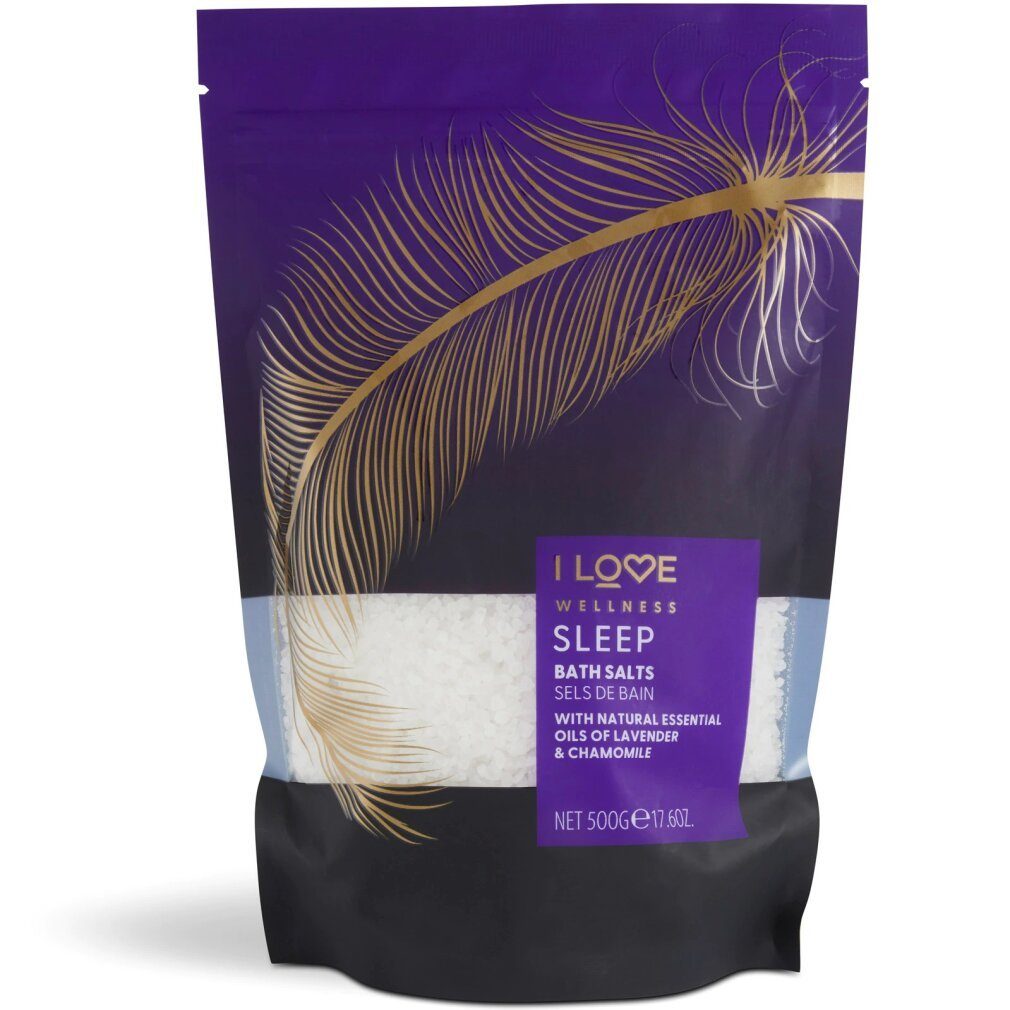 I Love... Badesalz Wellness Sleep Ätherische Öle Badesalz 500 g