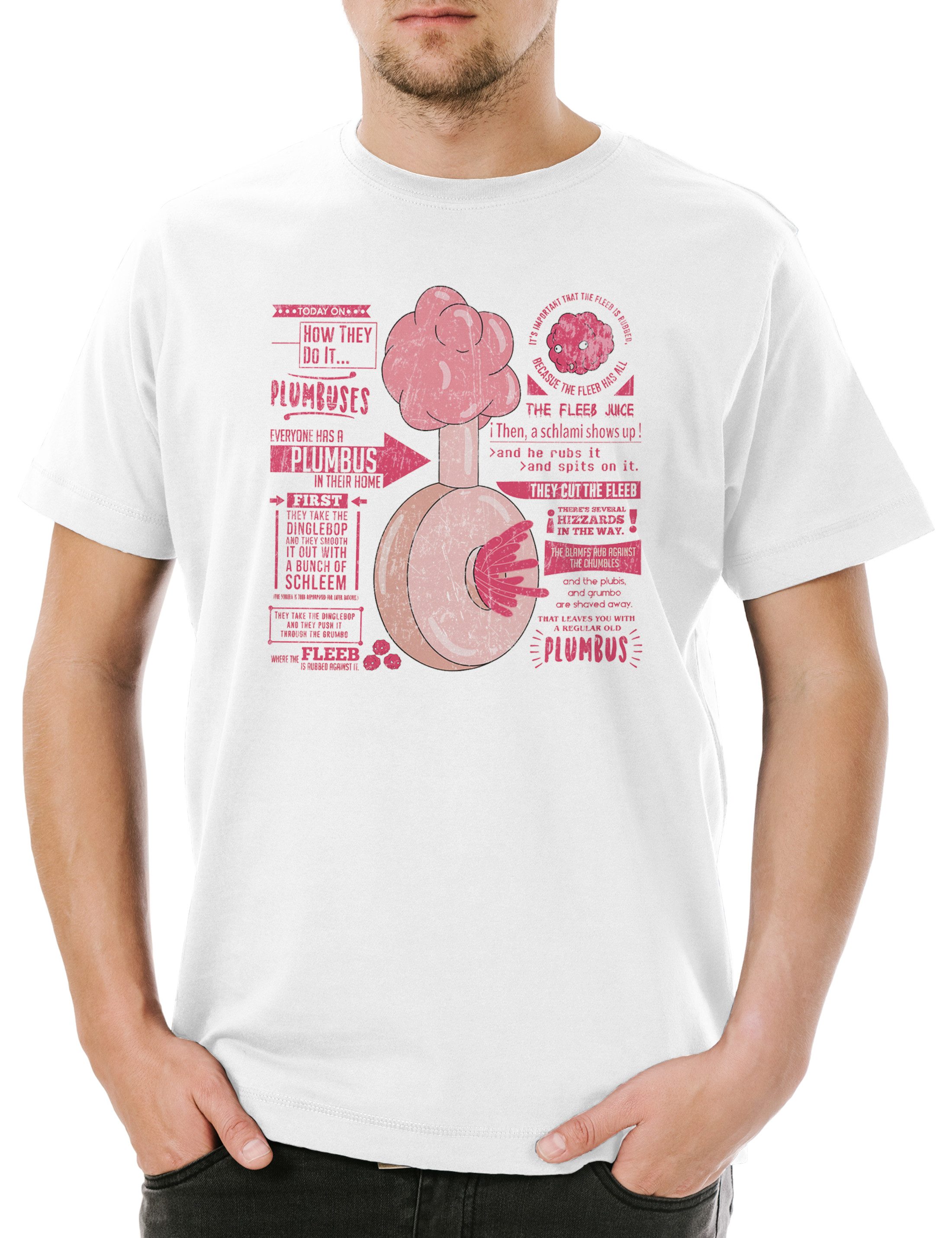 Print-Shirt Plumbus Herren T-Shirt Now I'm A Rick Sanchez Beth Smith Jerry Rick