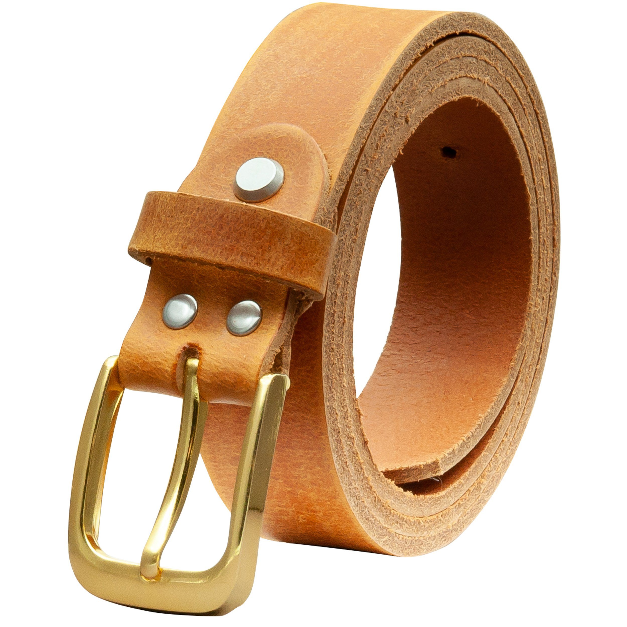 Ledergürtel OM316-GE-Cognac