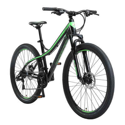 Bikestar Mountainbike 27.5 Zoll Reifen 17 Zoll Rahmen, 21 Gang Shimano Tourney RD-TY300 Schaltwerk, Kettenschaltung, Aluminium 27.5 Zoll