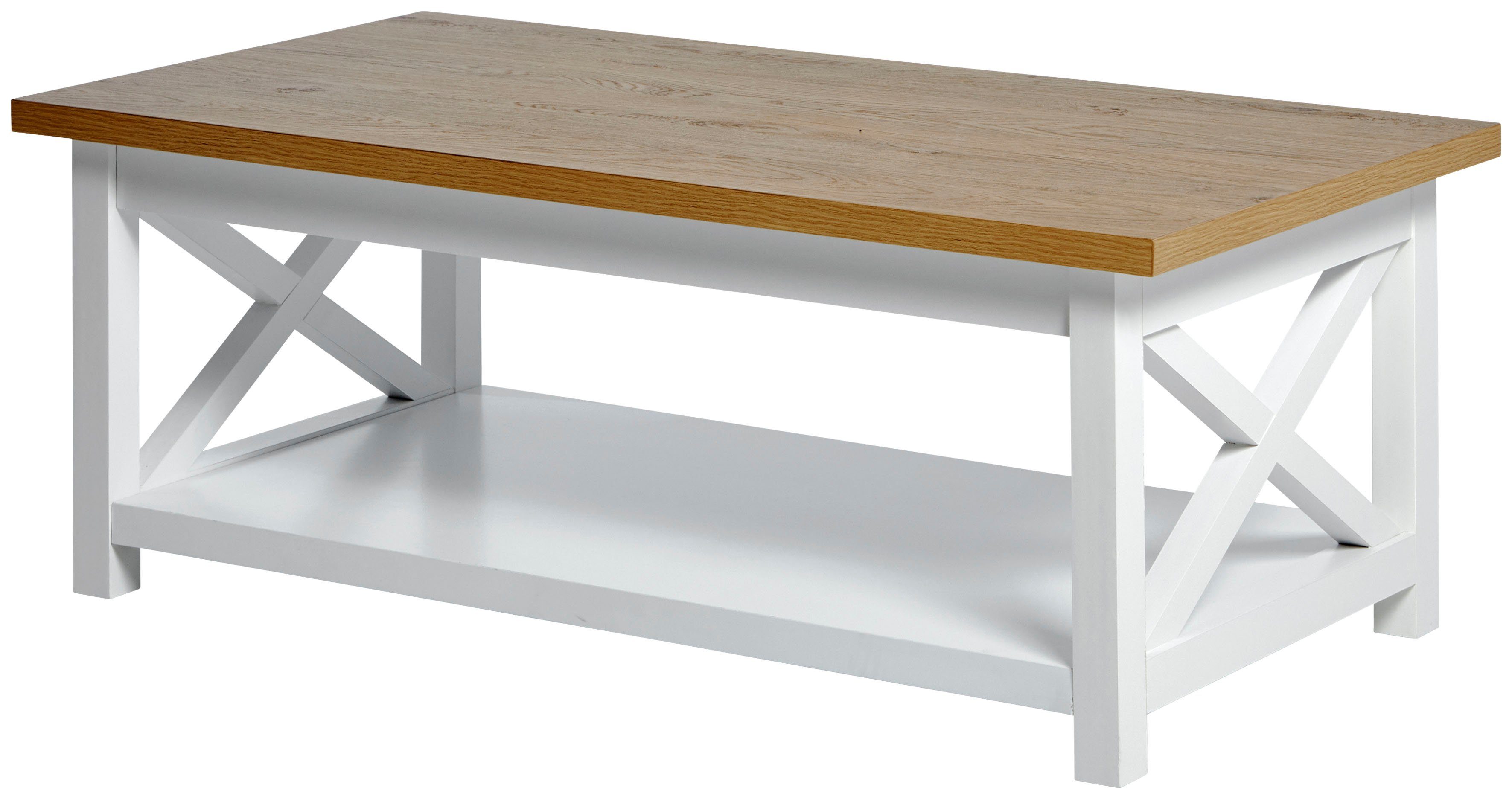 Jahnke Couchtisch CHALET COFFEE (1-St), Couchtisch, Kaffetisch, mit Ablageb günstig online kaufen