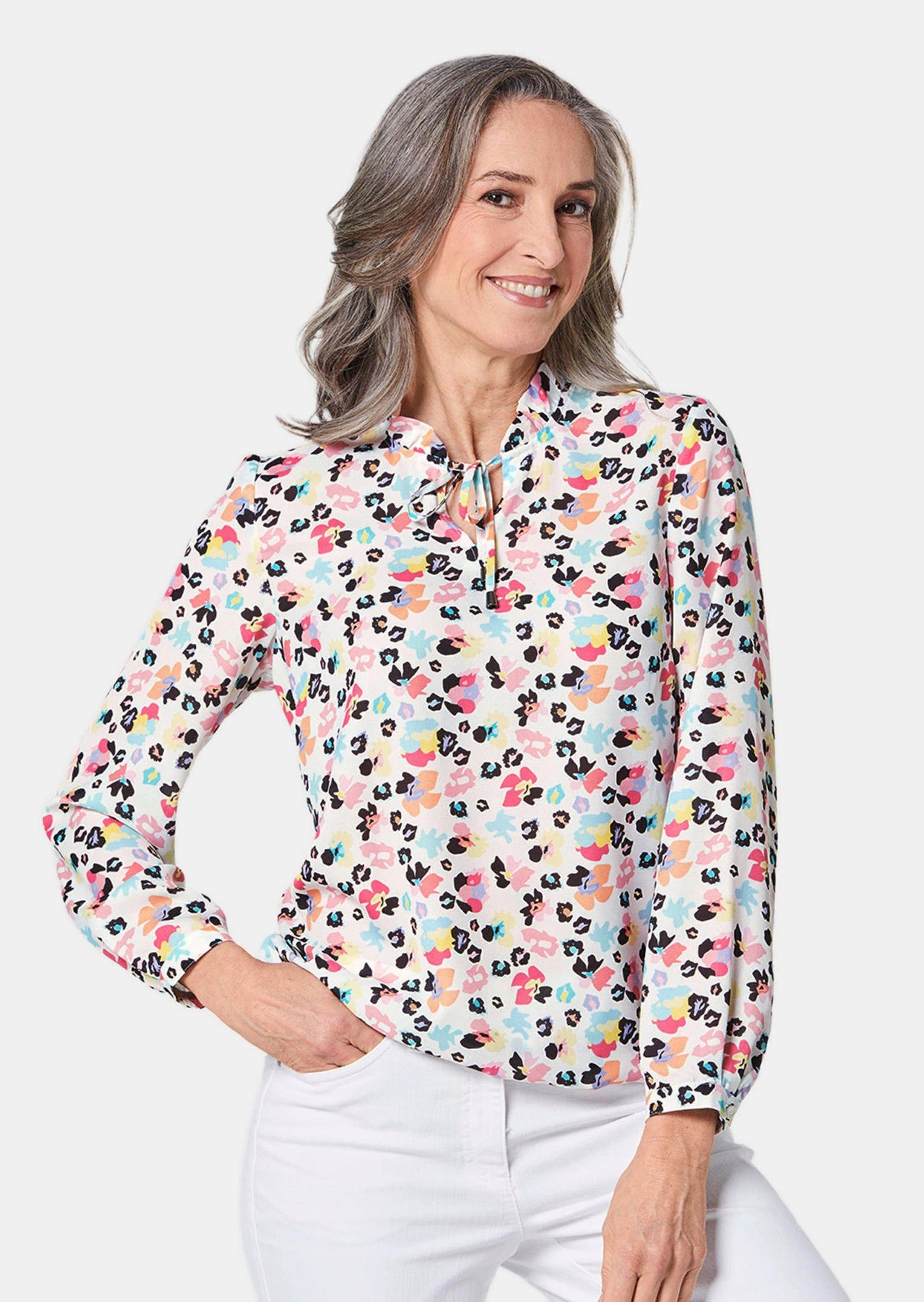 GOLDNER Langarmbluse Zeitlose Bluse mit einzigartigem günstig online kaufen