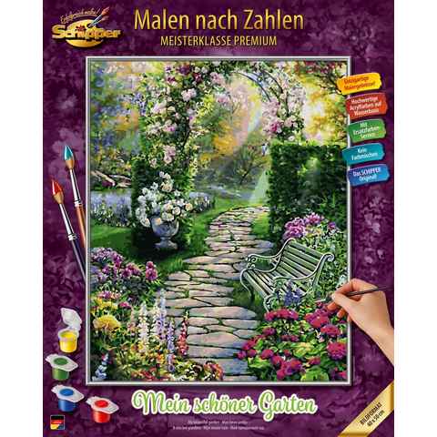 Schipper Malen nach Zahlen Meisterklasse Premium - Mein schöner Garten, Made in Germany