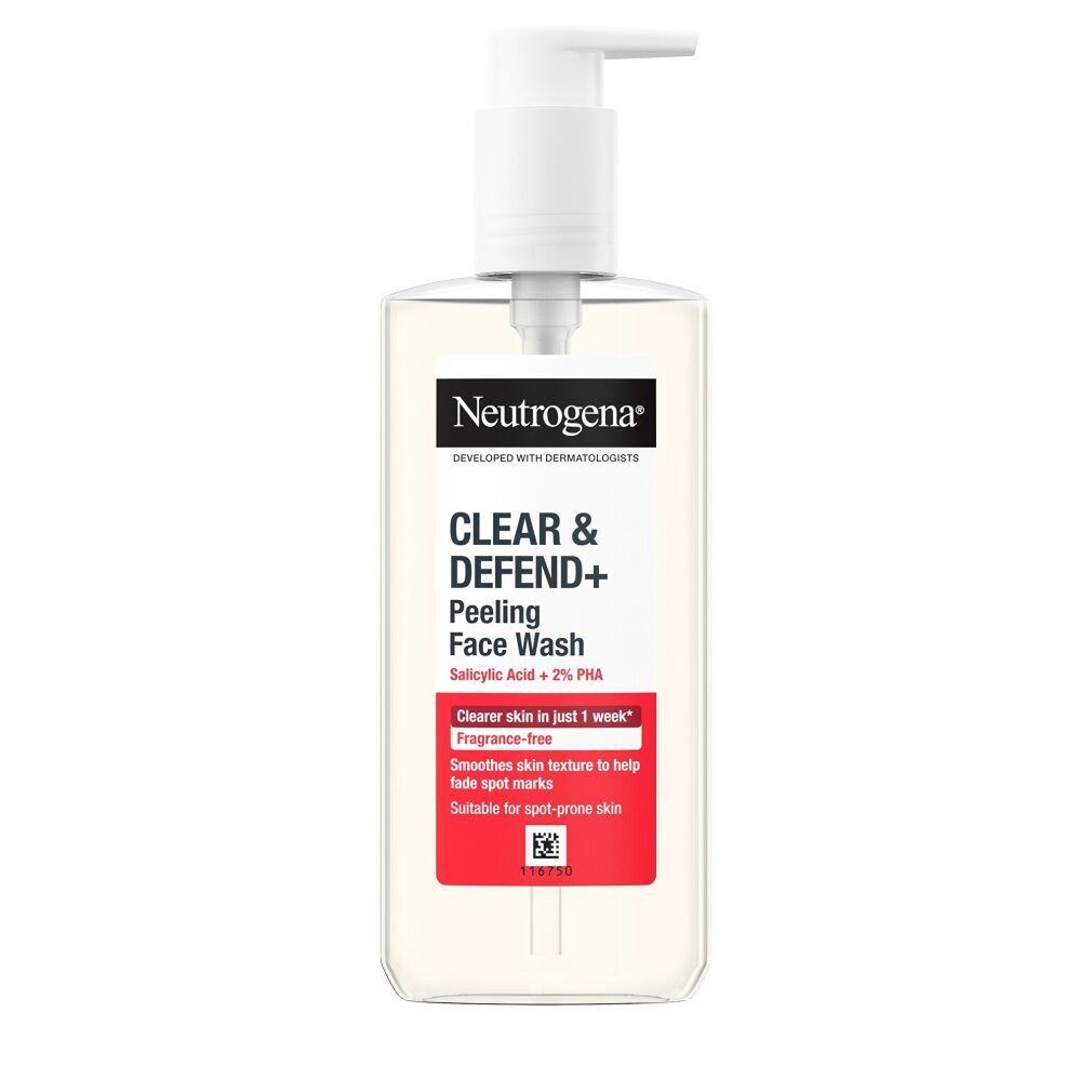 Neutrogena Körperpflegemittel Reinigungsgel gegen Pickel Clear & Defend + (Facial Wash) 200 ml